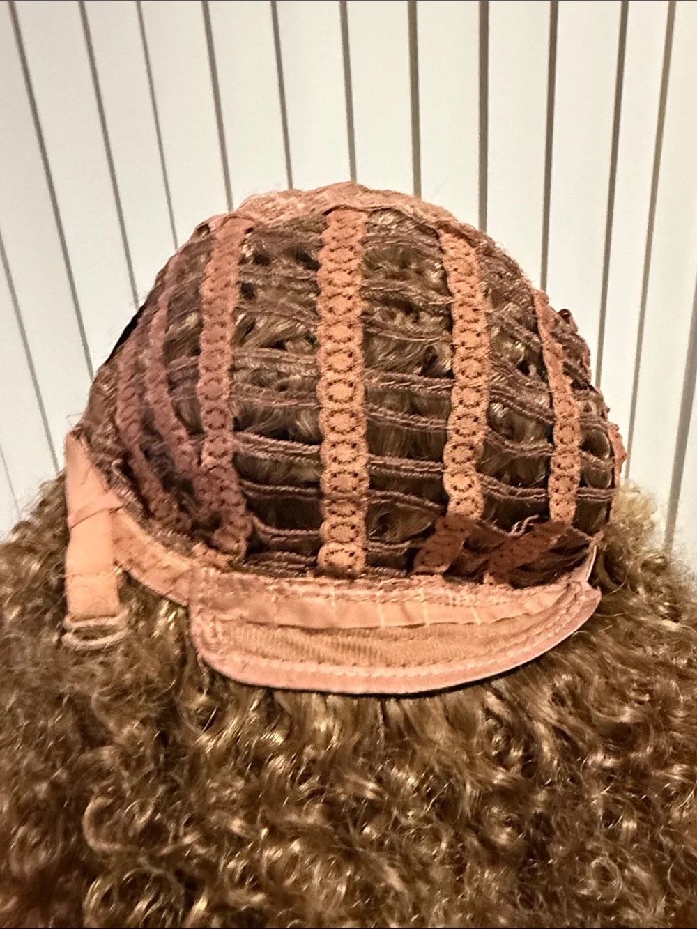 #119 Curly Afro Wig - Honey Blonde